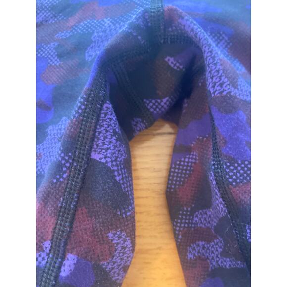 Lululemon Wunder Under 7/8 Leggings Hounds Camo Emperor Purple Black 6 - Picture 5 of 8